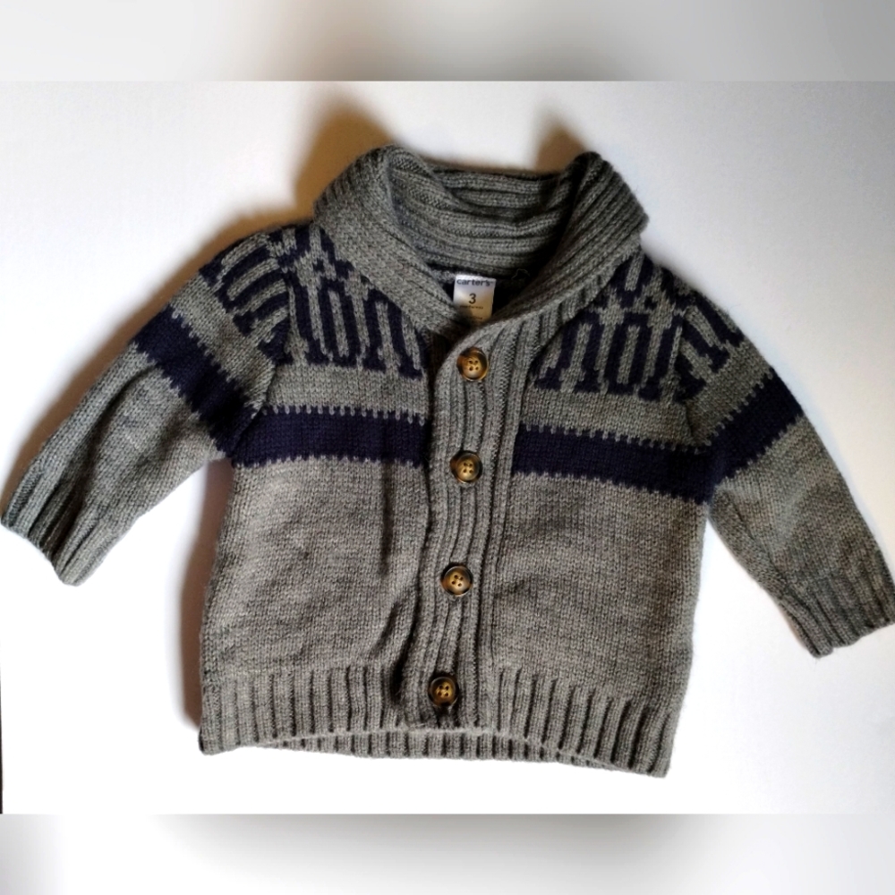 Boy's Button up Sweater Carter's 3M
